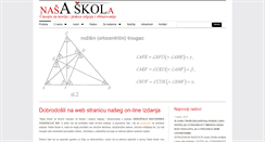 Desktop Screenshot of nasaskola.ba